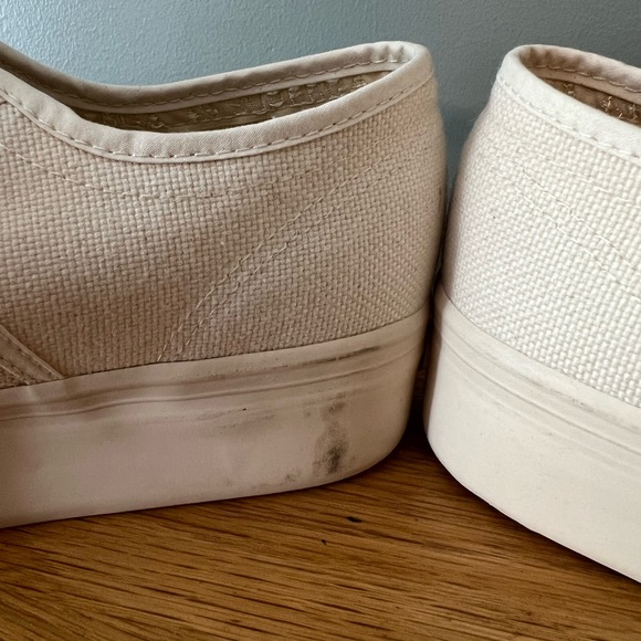 Superga Cream/Beige Platform Shoes - size (41 EU) (9.5 US) - Picture 8 of 11